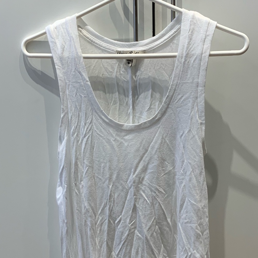 Flowy white tank top
